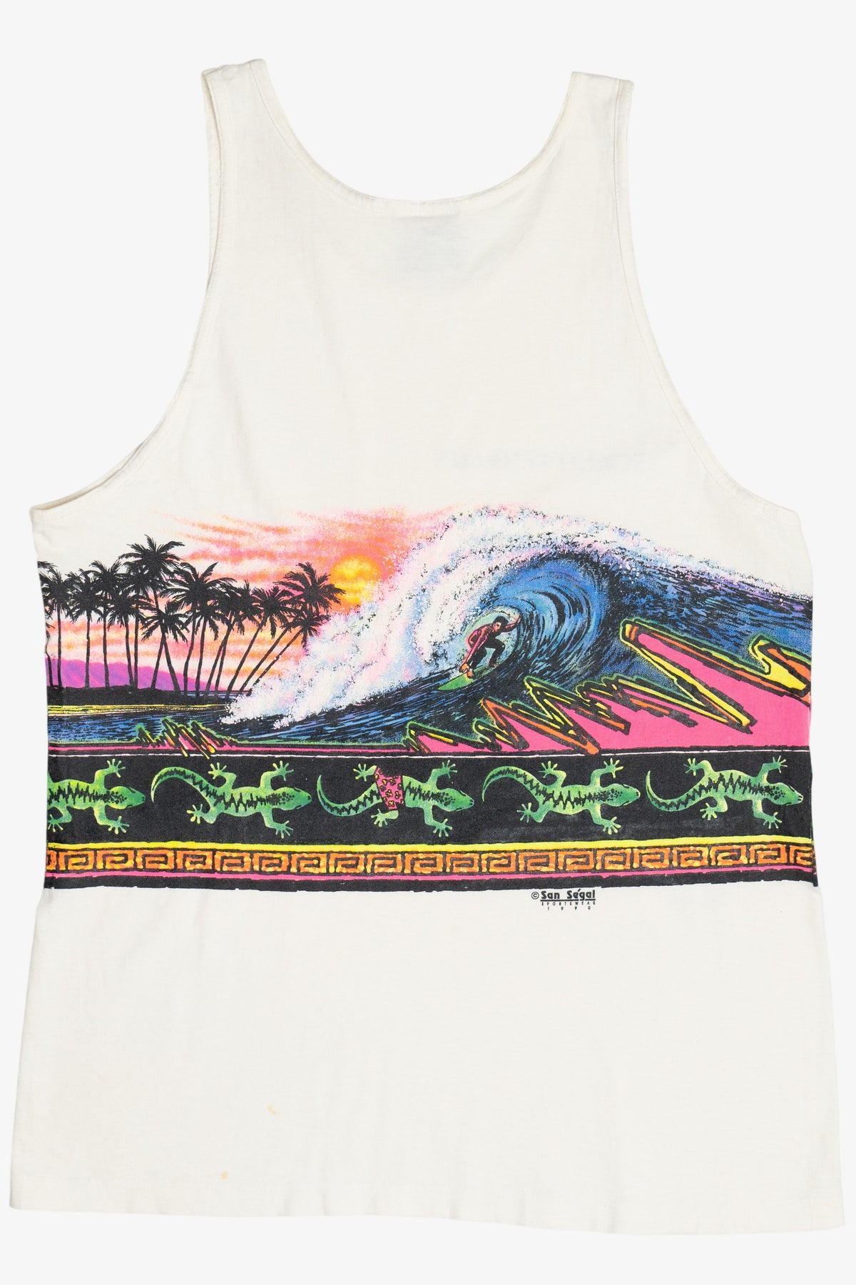 Vintage Schlitterbahn Beach T-Shirt Tank Top (1990s)