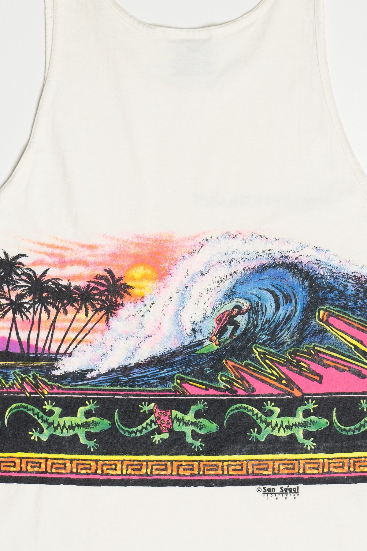 Vintage Schlitterbahn Beach T-Shirt Tank Top (1990s)
