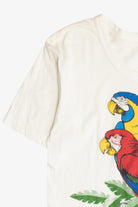 Vintage "Recuardo de Guadalajara" Macaw Parrots Souvenir T-Shirt (1980s)