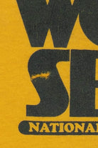 Vintage Yellow National Softball Association World Series Indiana Single Stitch T-Shirt (1980s)
