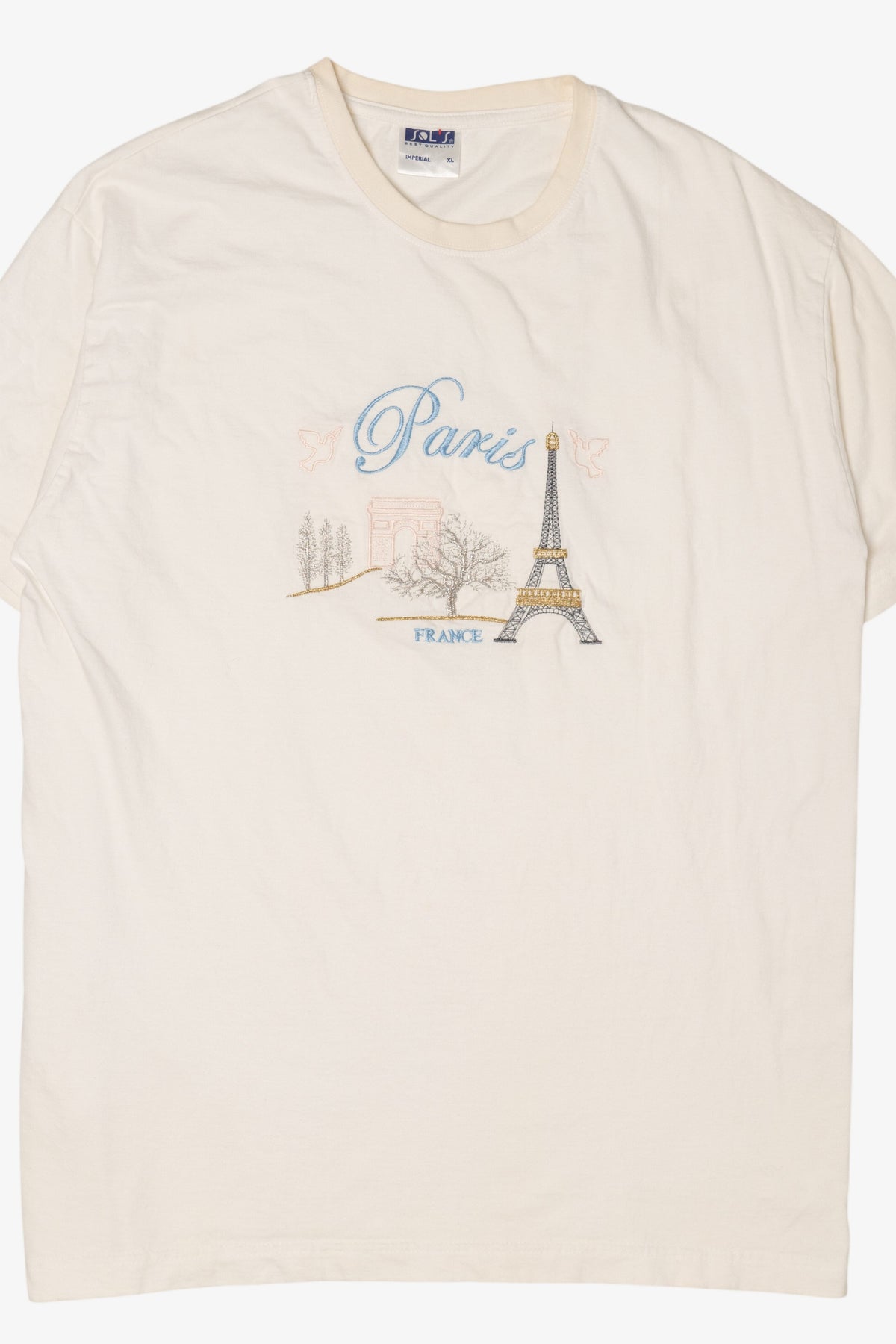 Vintage Embroidered Paris France T-Shirt (2000s)