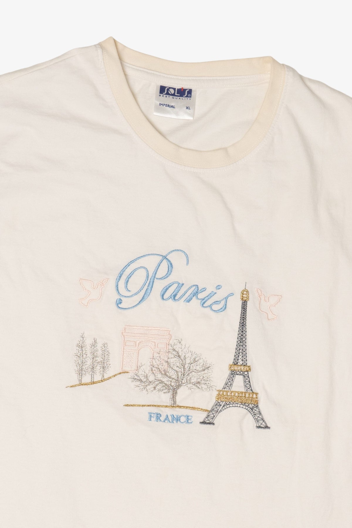 Vintage Embroidered Paris France T-Shirt (2000s)