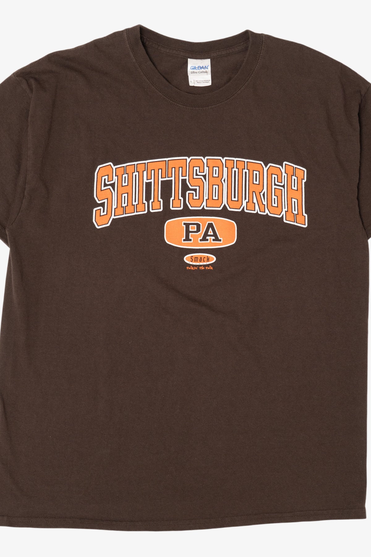 Vintage Brown Shittsburgh "The Name Says It All" Funny T-Shirt (2000s)