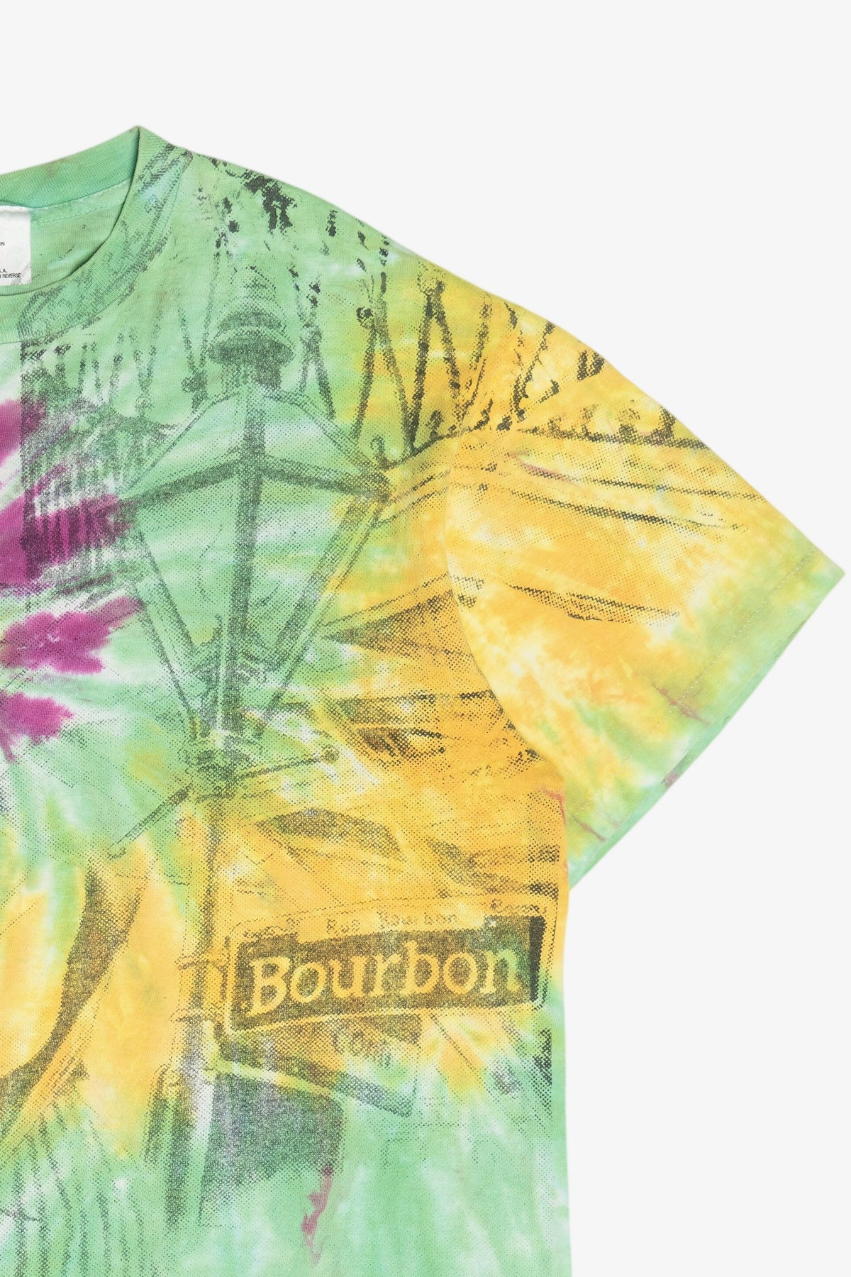 Vintage "New Orleans Jazz 1991" Bourbon Street Tie Dye T-Shirt (1990s)