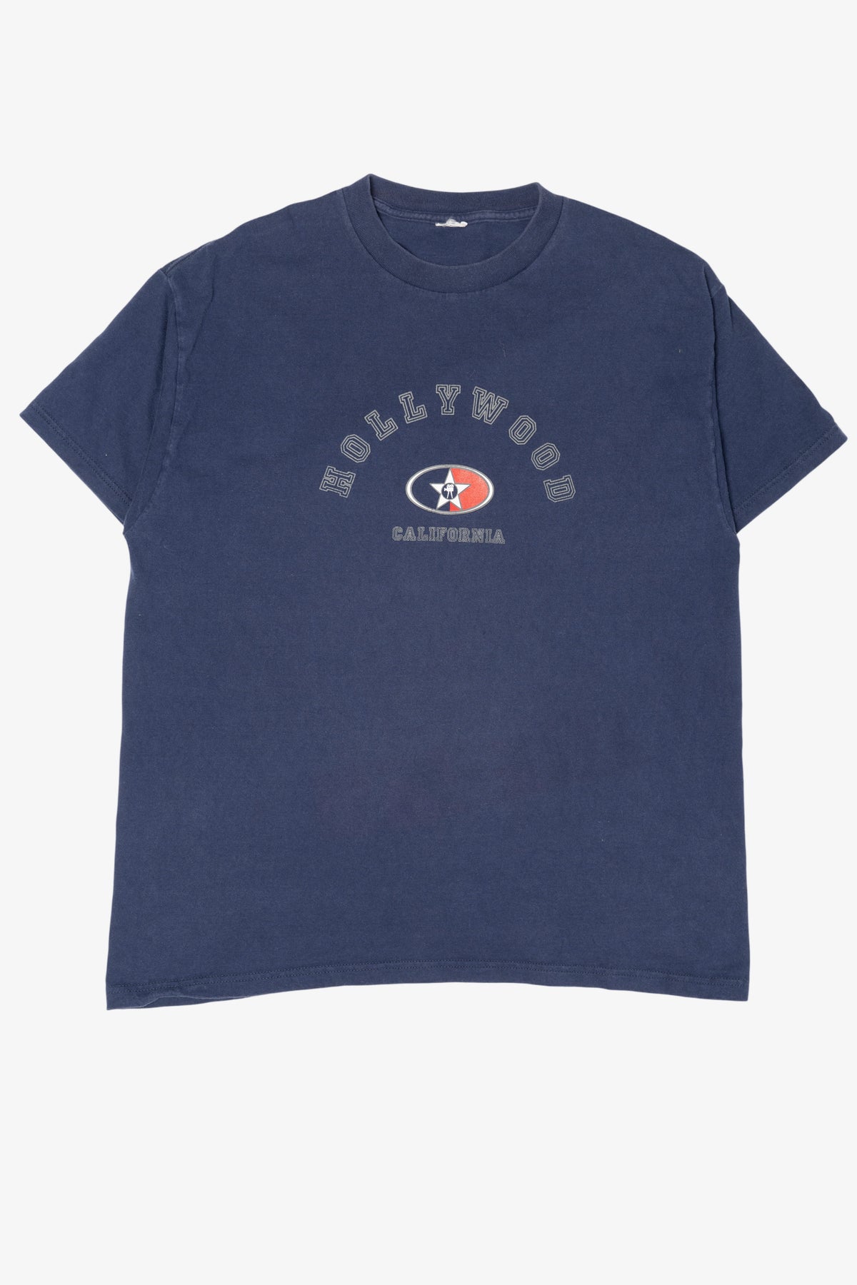 Vintage Navy Blue Hollywood California T-Shirt (1990s)