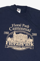 Navy Blue Floral Park Centennial T-Shirt (2000s)