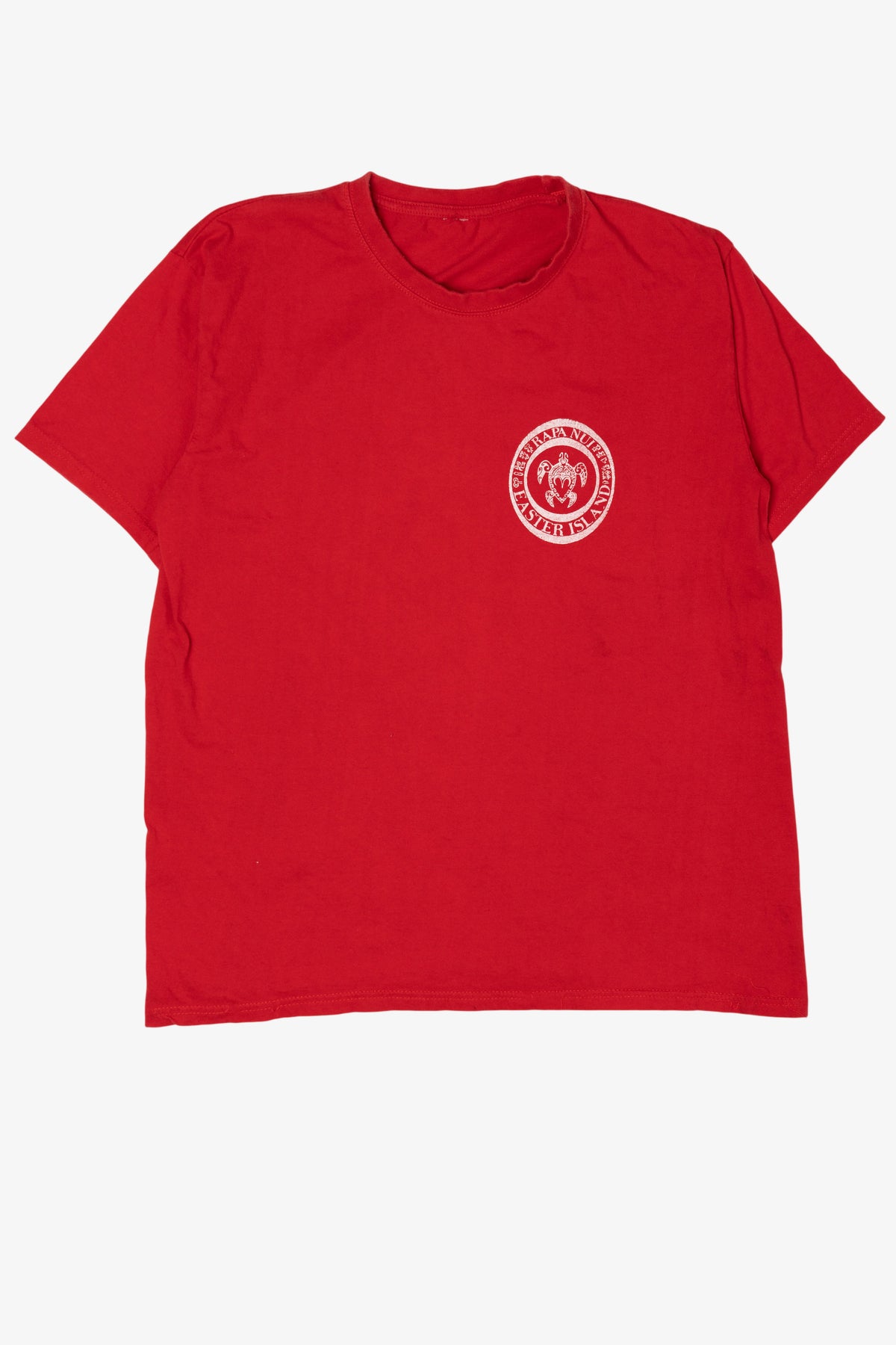 Vintage Red Rapa Nui Easter Island Turtle T-Shirt (1990s)