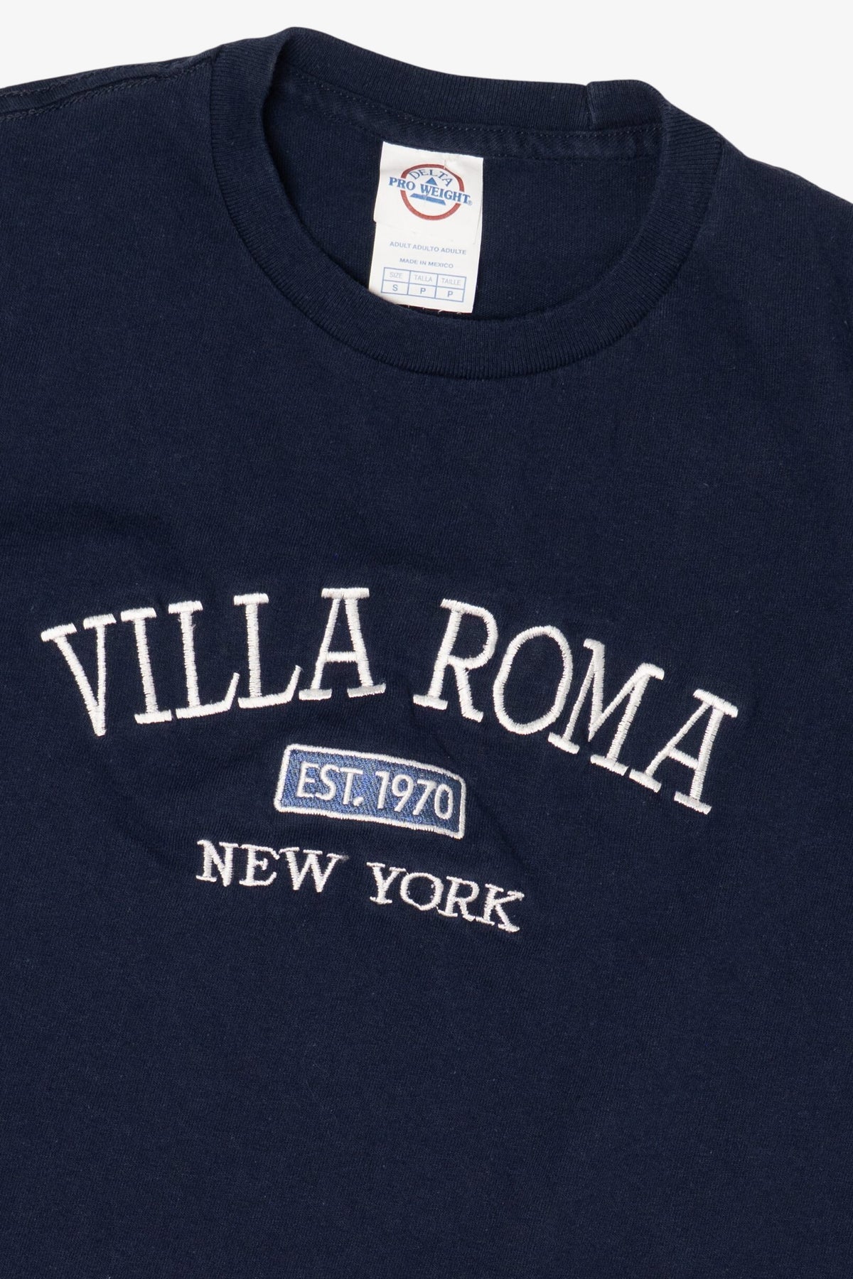 Vintage Navy Blue Villa Roma New York T-Shirt (2000s)