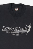 Vintage Black Dance St. Louis Silver Anniversary T-Shirt (1990s)