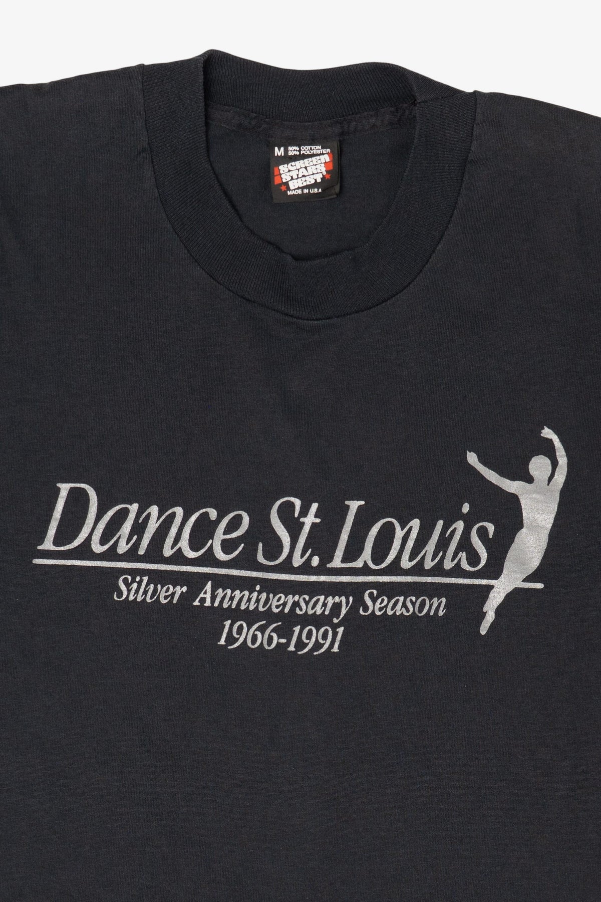 Vintage Black Dance St. Louis Silver Anniversary T-Shirt (1990s)
