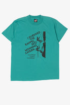 Vintage Teal "I Survived The Moaning Cavern" SIngle Stitch T-Shirt (1990s)