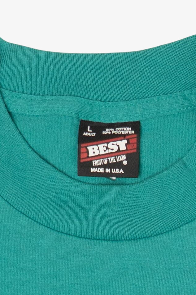 Vintage Teal "I Survived The Moaning Cavern" SIngle Stitch T-Shirt (1990s)