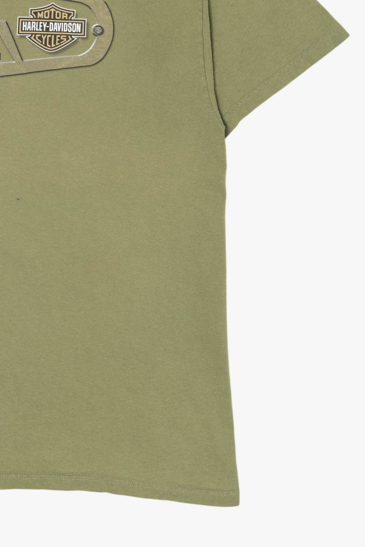 Green Harley Davidson "Jim's On The Pass" T-Shirt (2000s)