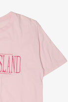 Vintage Pink Embroidered "Marco Island" T-Shirt (1990s)