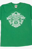 Green Harley Davidson Adamec Of St. Augustine Florida T-Shirt (2010s)