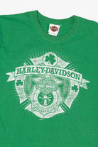 Green Harley Davidson Adamec Of St. Augustine Florida T-Shirt (2010s)