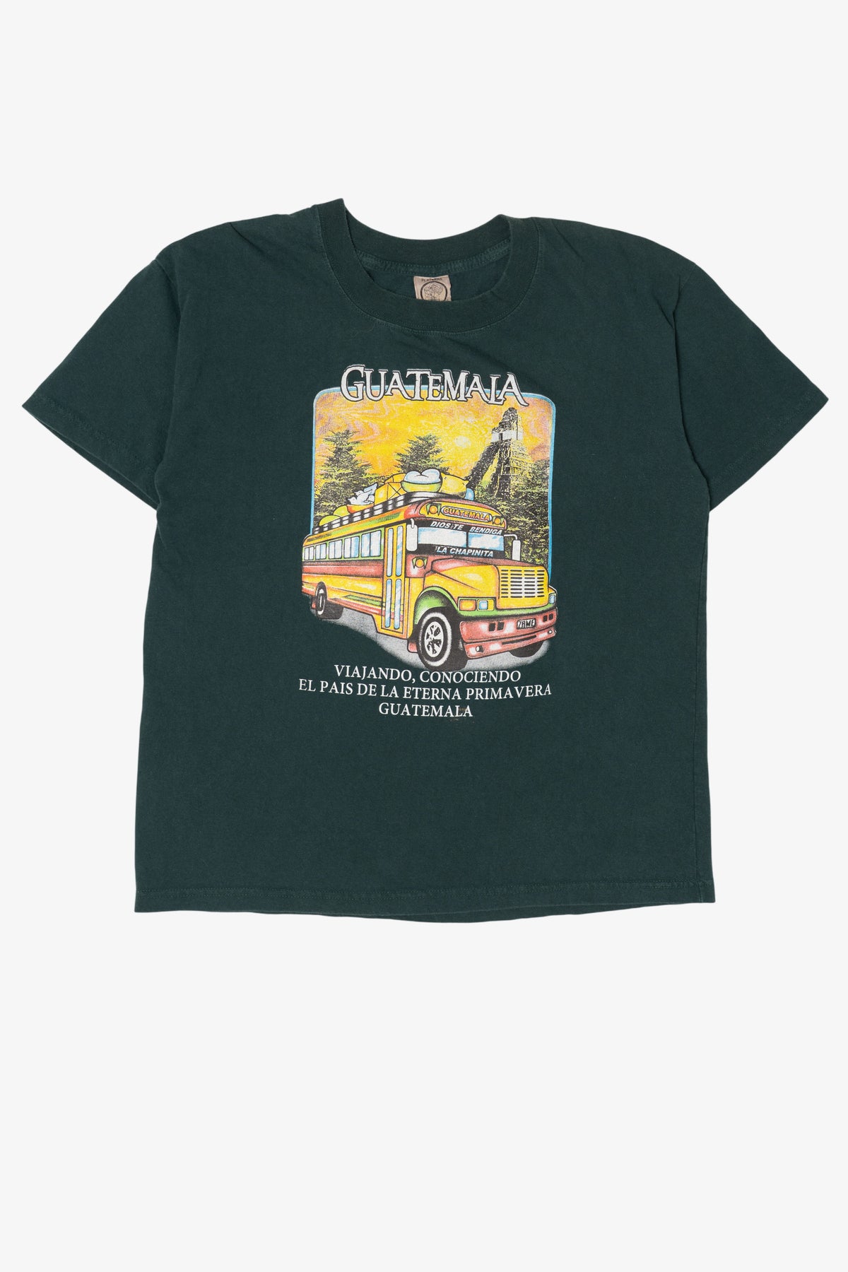 Vintage Green Guatemala Tourist T-Shirt (1990s)