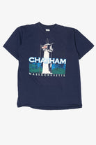Vintage Navy Blue Lighthouse Chatam Massachusetts Single Stitch T-Shirt (1990s)