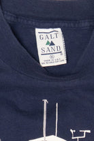 Vintage Navy Blue Lighthouse Chatam Massachusetts Single Stitch T-Shirt (1990s)