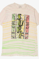 Vintage Pastel Striped "Surf" Single Stitch T-Shirt (1980s)