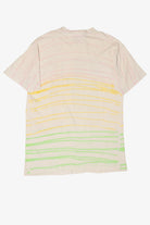 Vintage Pastel Striped "Surf" Single Stitch T-Shirt (1980s)