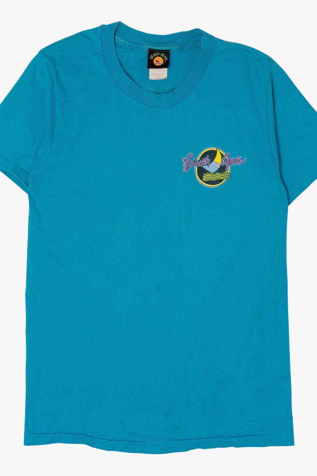 Vintage Blue Beach Gear Single Stitch T-Shirt (1990s)