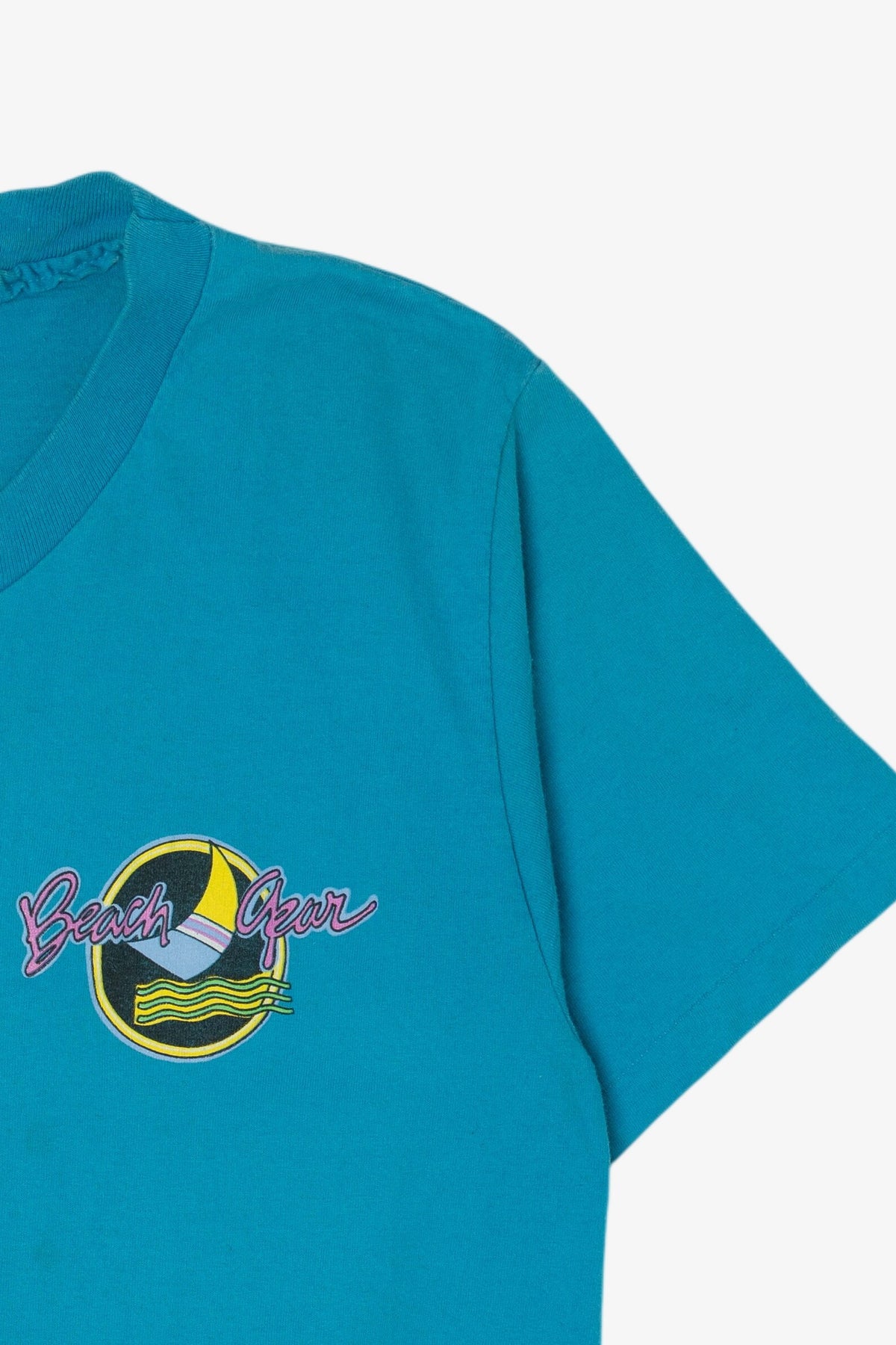 Vintage Blue Beach Gear Single Stitch T-Shirt (1990s)