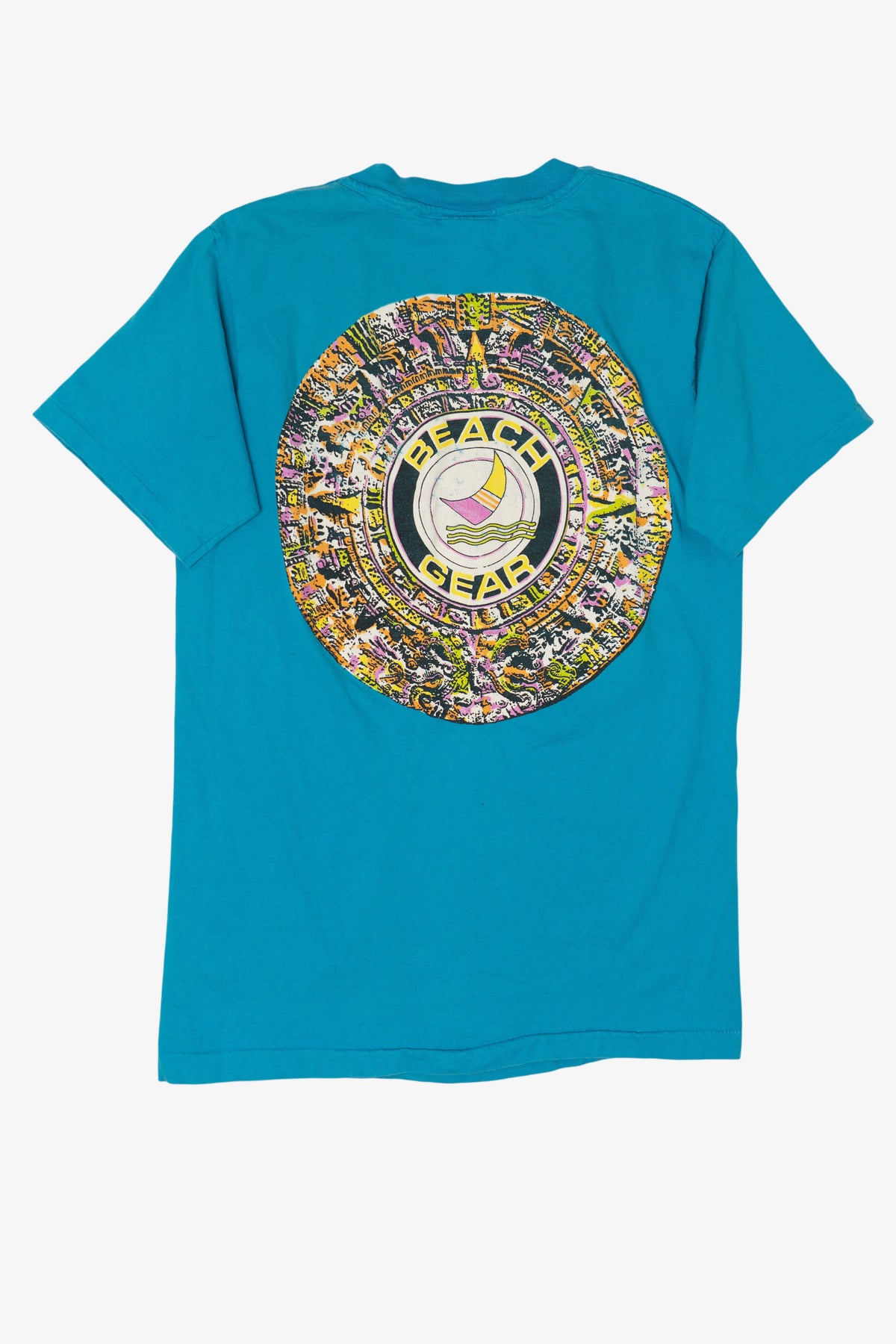 Vintage Blue Beach Gear Single Stitch T-Shirt (1990s)