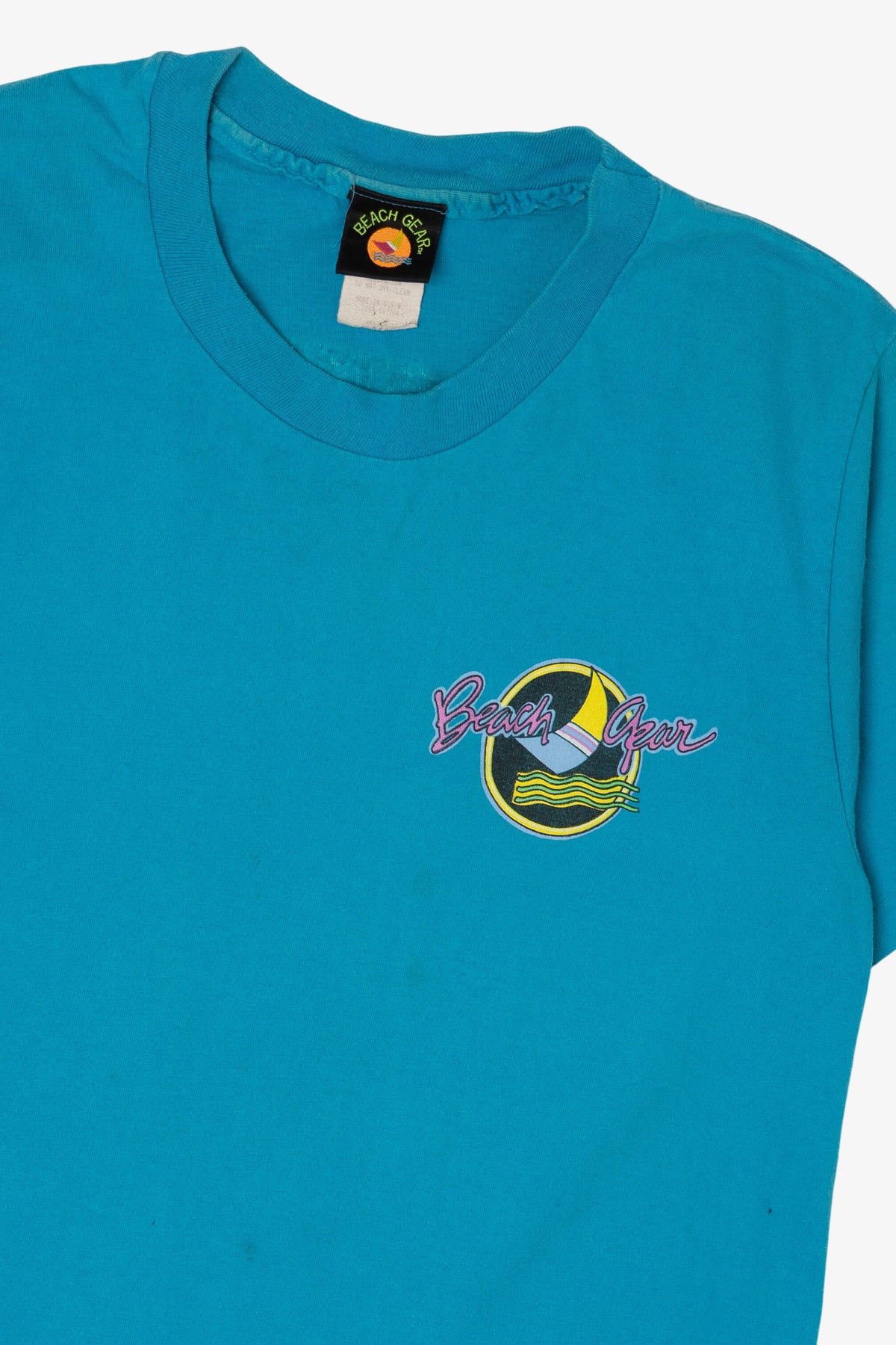 Vintage Blue Beach Gear Single Stitch T-Shirt (1990s)