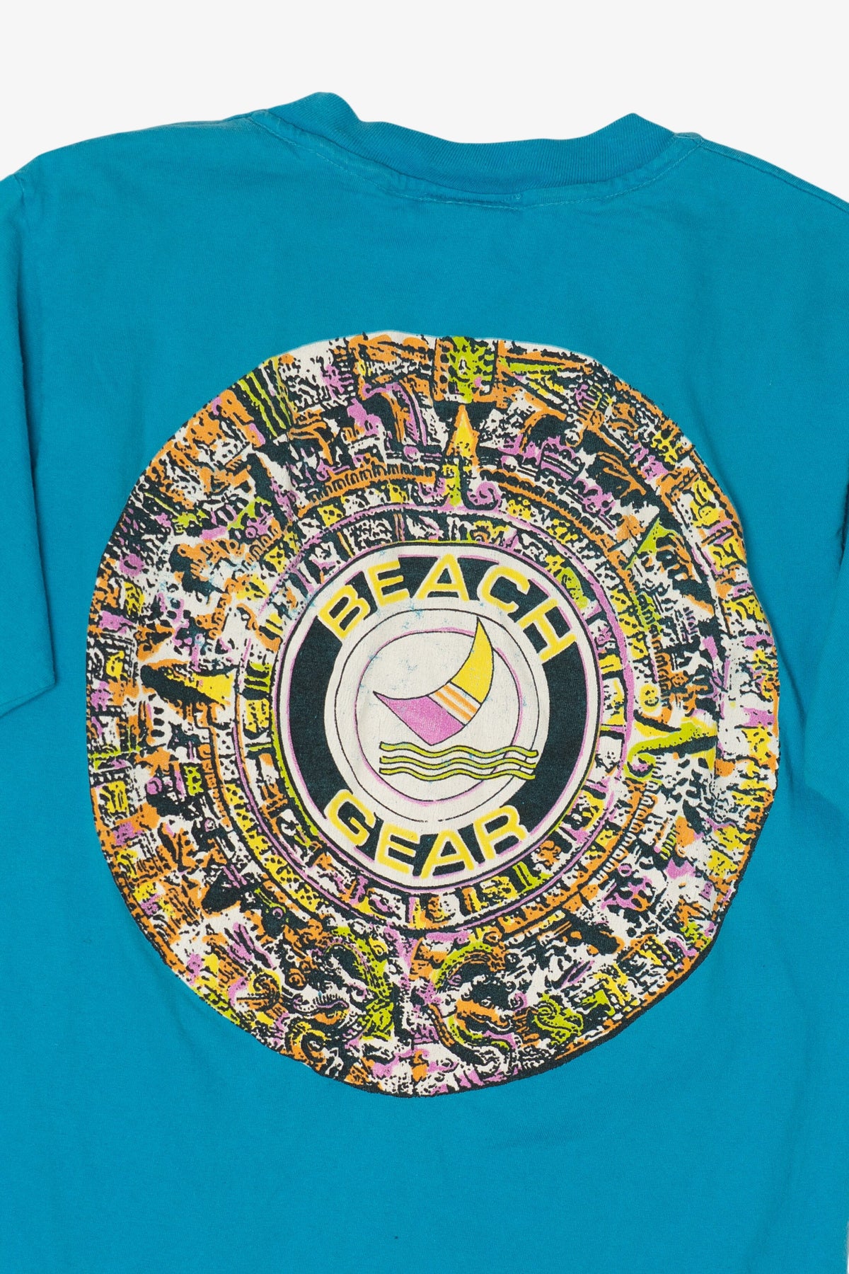 Vintage Blue Beach Gear Single Stitch T-Shirt (1990s)