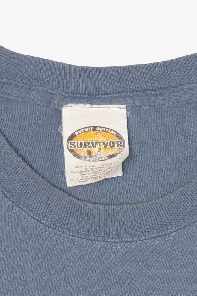Vintage Blue Survivor Guatamala- The Mayan Empire T-Shirt (2000s)