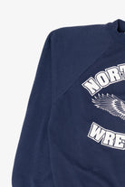 Vintage Navy Blue Northside Wrestling Raglan Sweatshirt (1990s)