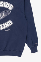 Vintage Navy Blue Northside Wrestling Raglan Sweatshirt (1990s)