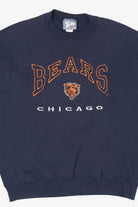 Vintage Navy Blue Chicago Bears Football Sweatshirt (1990s)