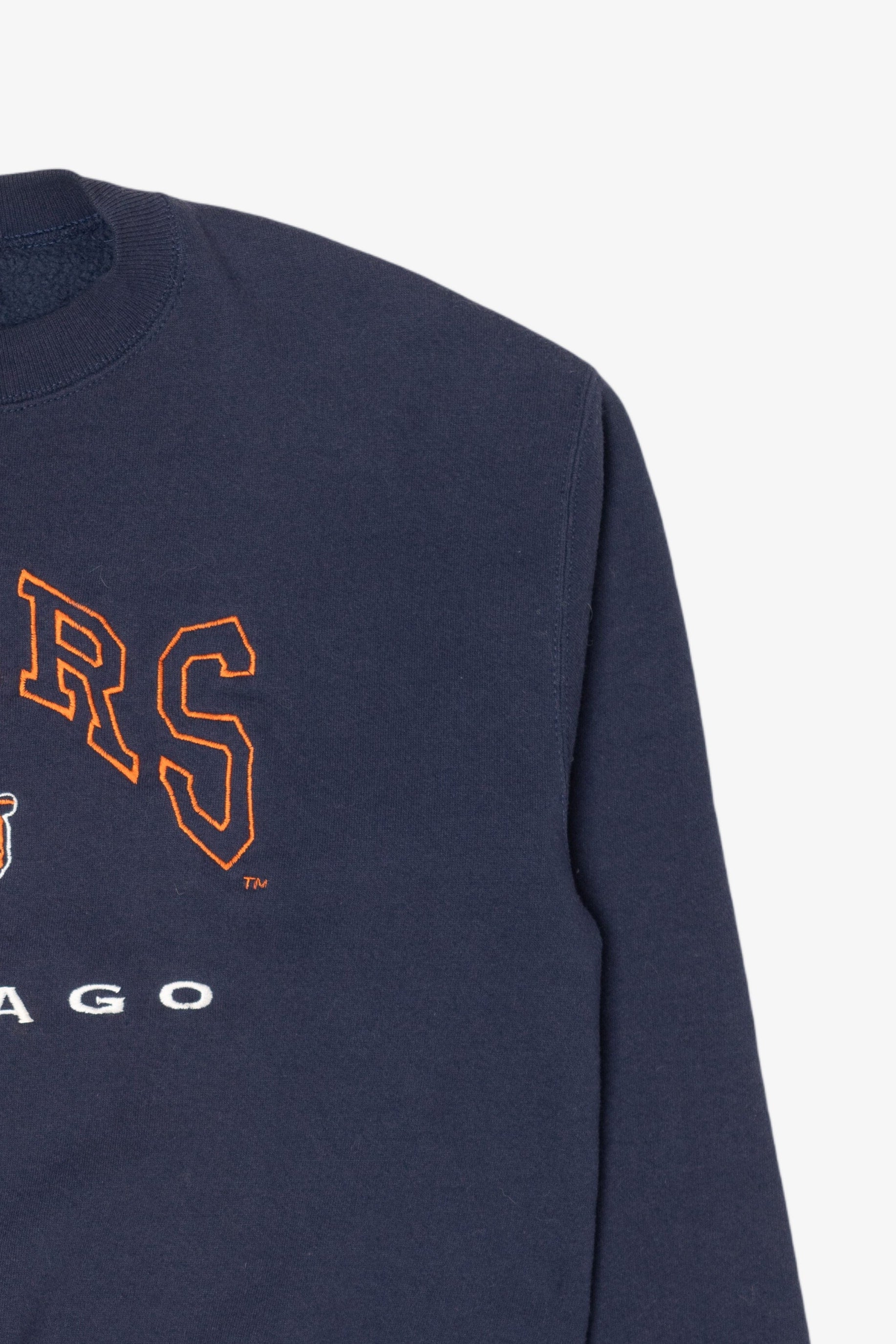 Vintage Navy Blue Chicago Bears Football Sweatshirt (1990s)