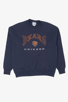 Vintage Navy Blue Chicago Bears Football Sweatshirt (1990s)