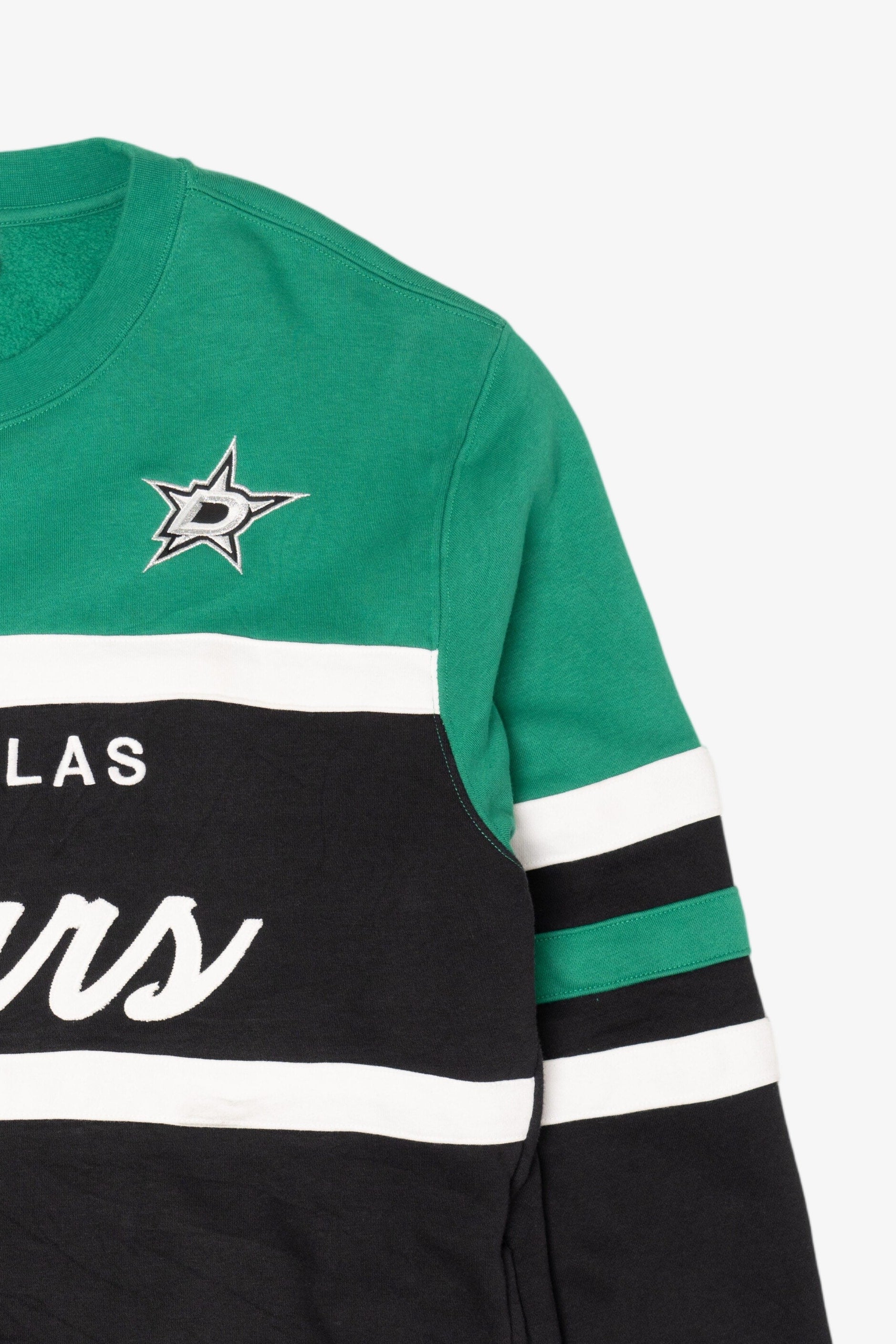 Green Mitchell & Ness Dallas Stars NHL Sweatshirt