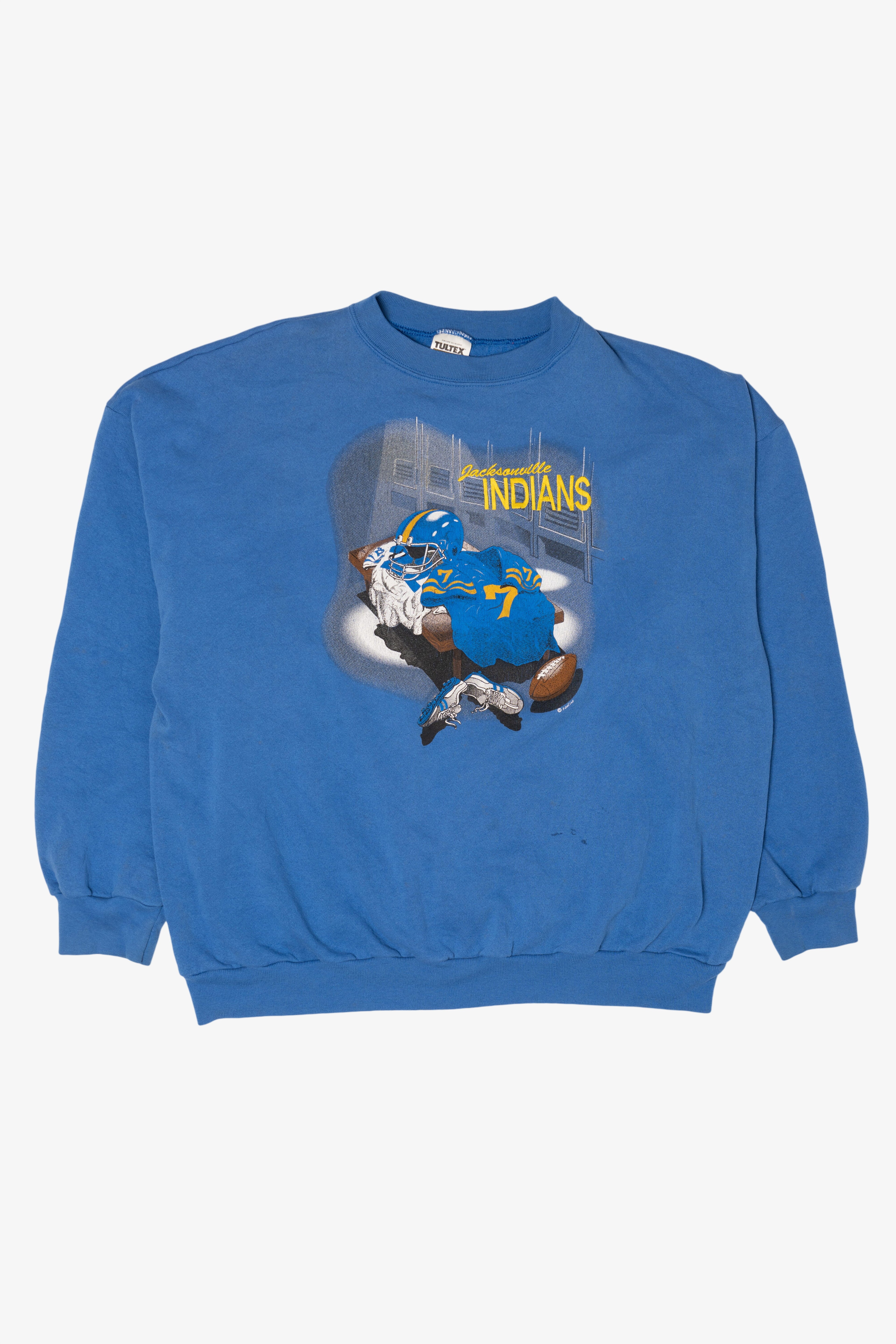 Vintage Blue Jacksonville Indians Sweatshirt (1990s)