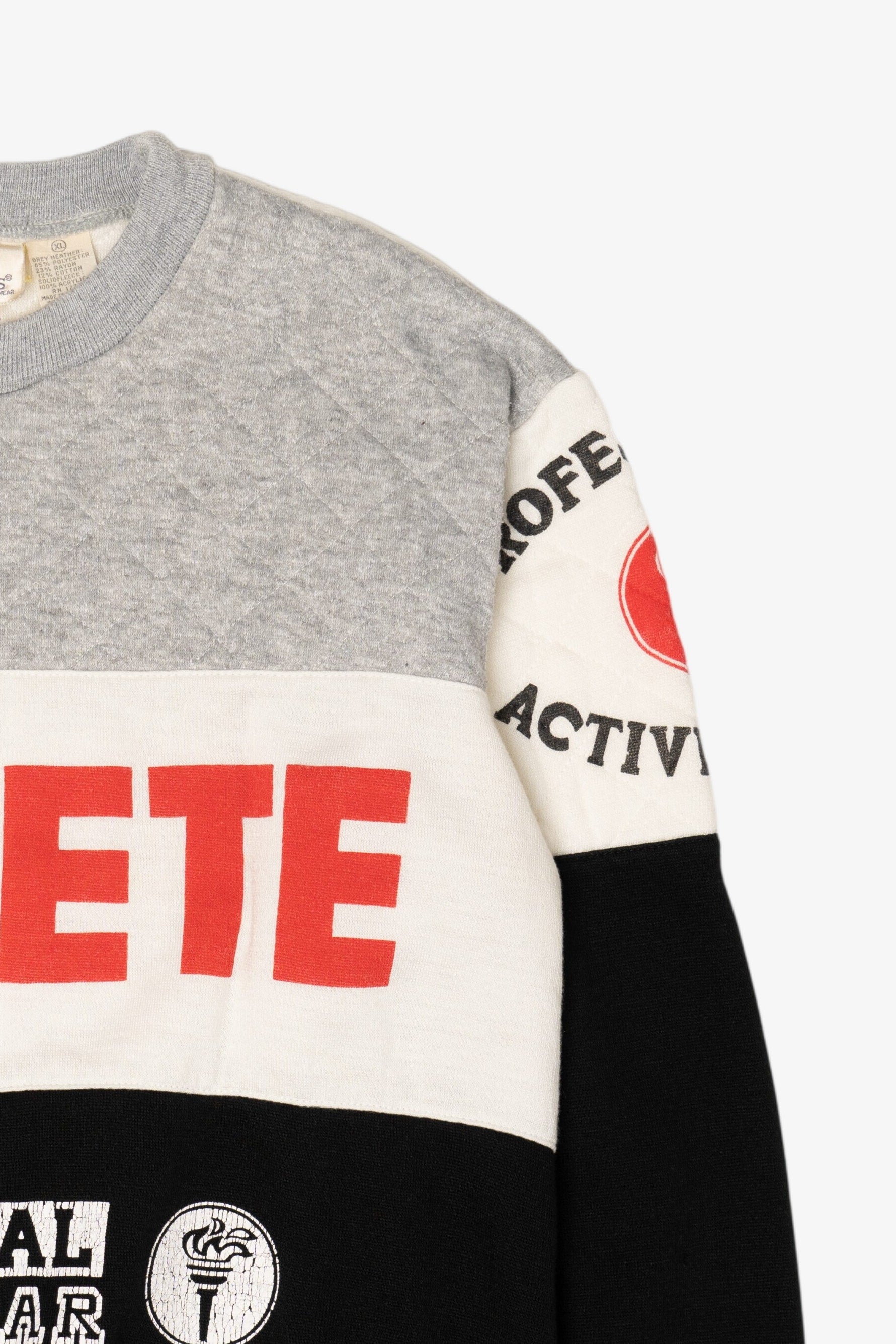 Vintage Athlete Professional Active Wear Quilted Sweatshirt (1990s)