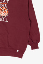 Vintage Burgundy Wildcat Basketball Sweatshirt (1990s)