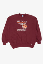 Vintage Burgundy Wildcat Basketball Sweatshirt (1990s)