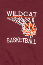 Vintage Burgundy Wildcat Basketball Sweatshirt (1990s)