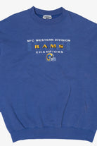 Vintage Saint Louis Rams NFC Western Division Champions Sweatshirt (1990s)