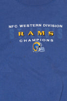 Vintage Saint Louis Rams NFC Western Division Champions Sweatshirt (1990s)