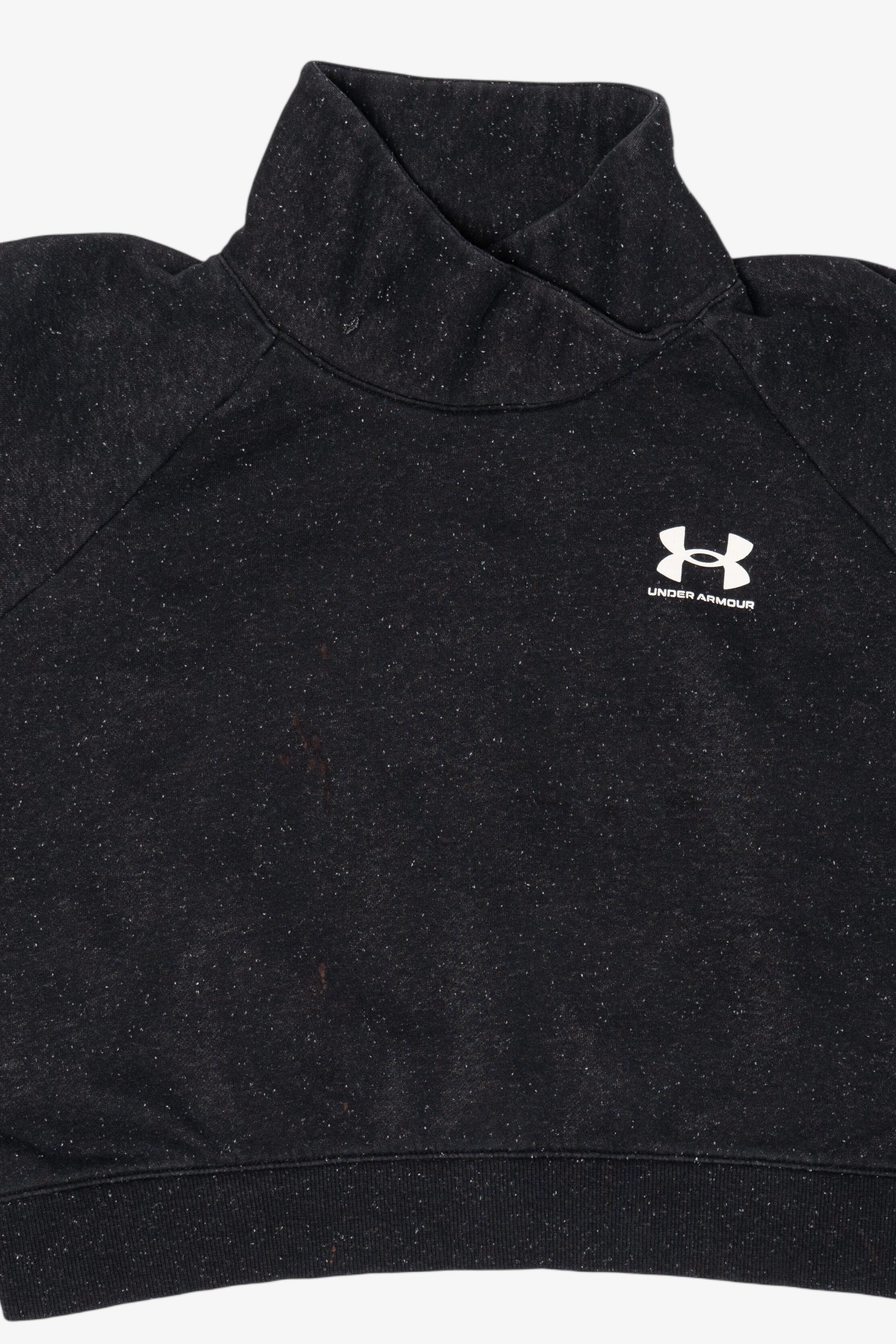 Black Speckled Under Armour Wrap Neck Sweatshirt (2010s)