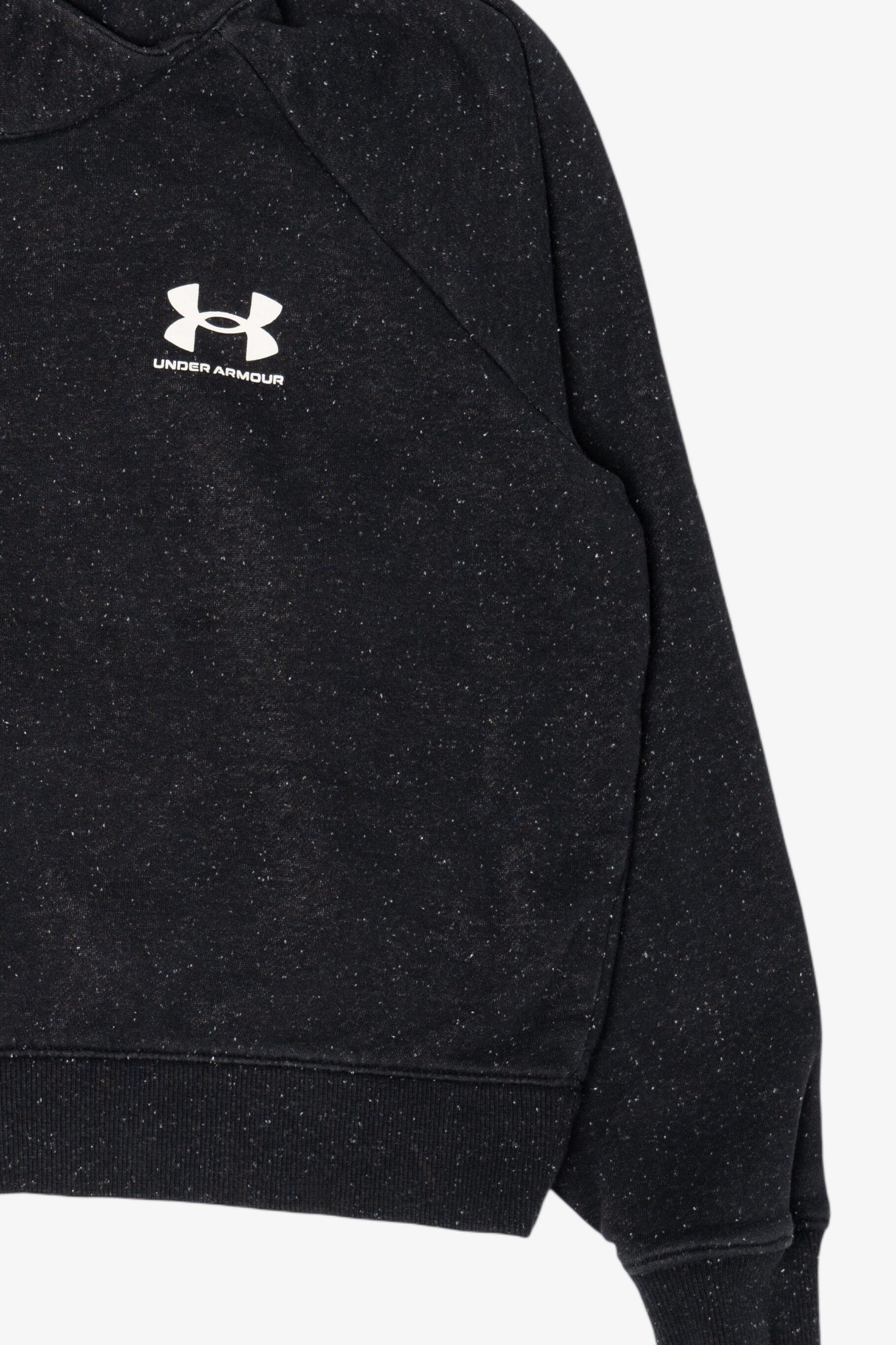 Black Speckled Under Armour Wrap Neck Sweatshirt (2010s)