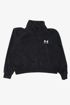 Black Speckled Under Armour Wrap Neck Sweatshirt (2010s)