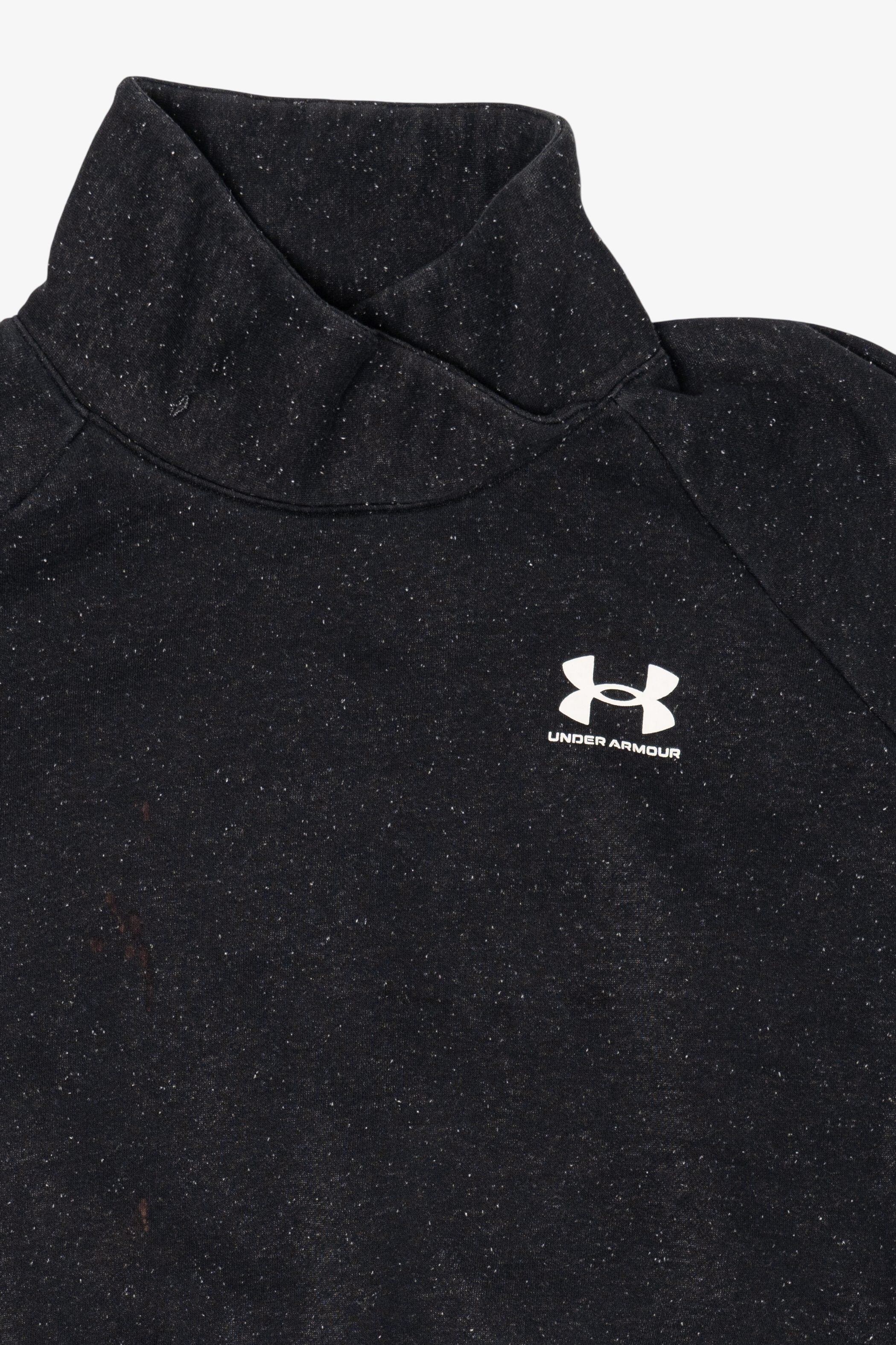 Black Speckled Under Armour Wrap Neck Sweatshirt (2010s)