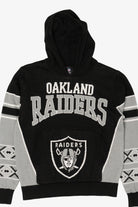 Black NFL Team Apparel Youth Oakland Raiders Hooded Sweatshirt (2010s)