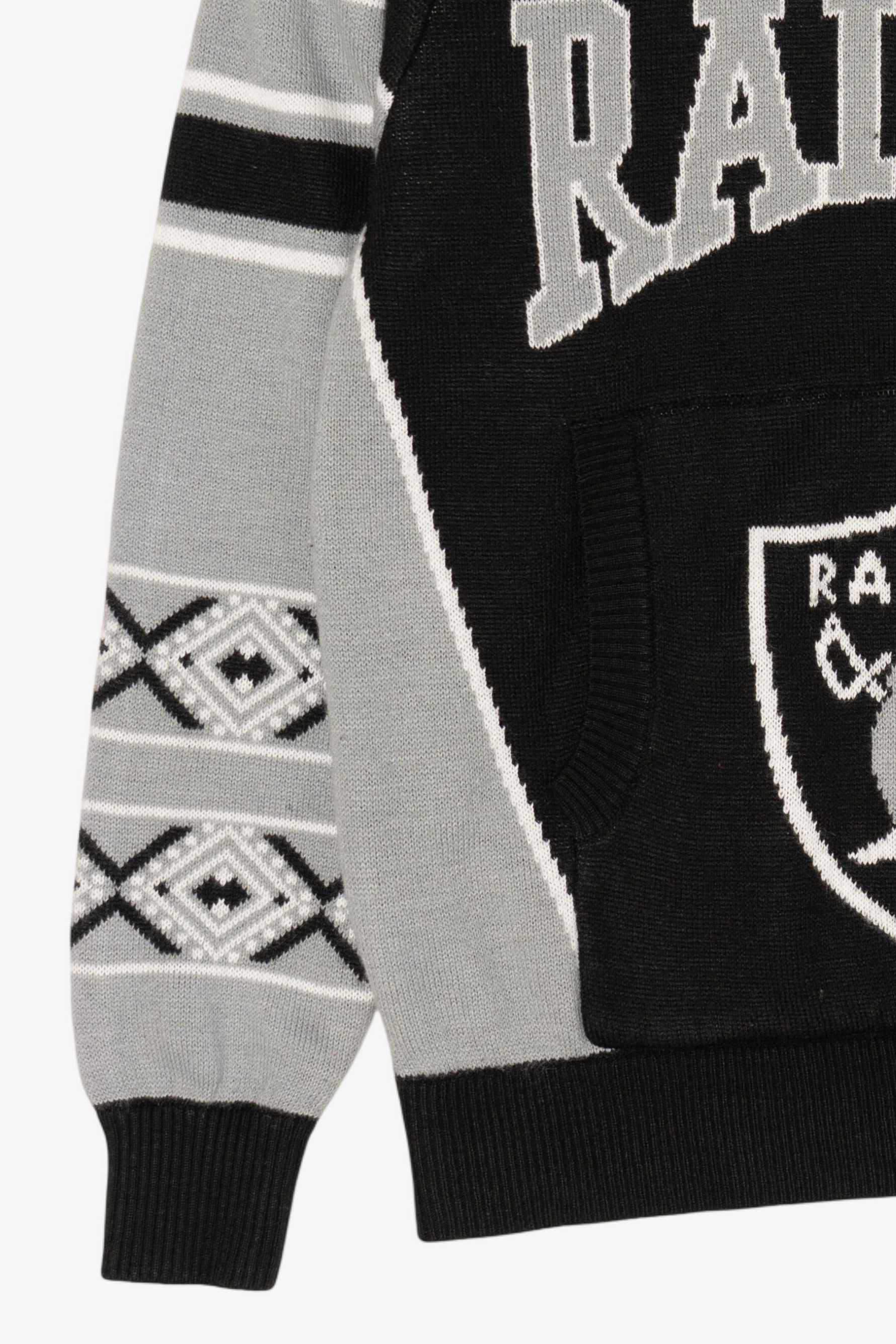 Black NFL Team Apparel Youth Oakland Raiders Hooded Sweatshirt (2010s)